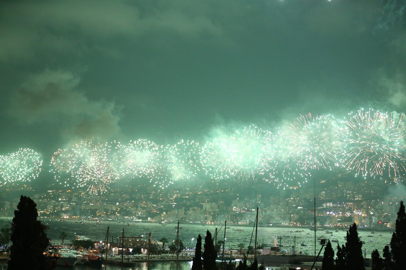 Jounieh Fireworks Show from Trinidad